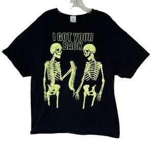 Delta Pro Halloween Tshirt Mens XL Black I Got Your Back Skeleton